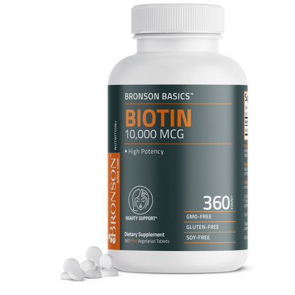 Bronson Vitamins Biotin 10,000 Mcg 150 Tabs