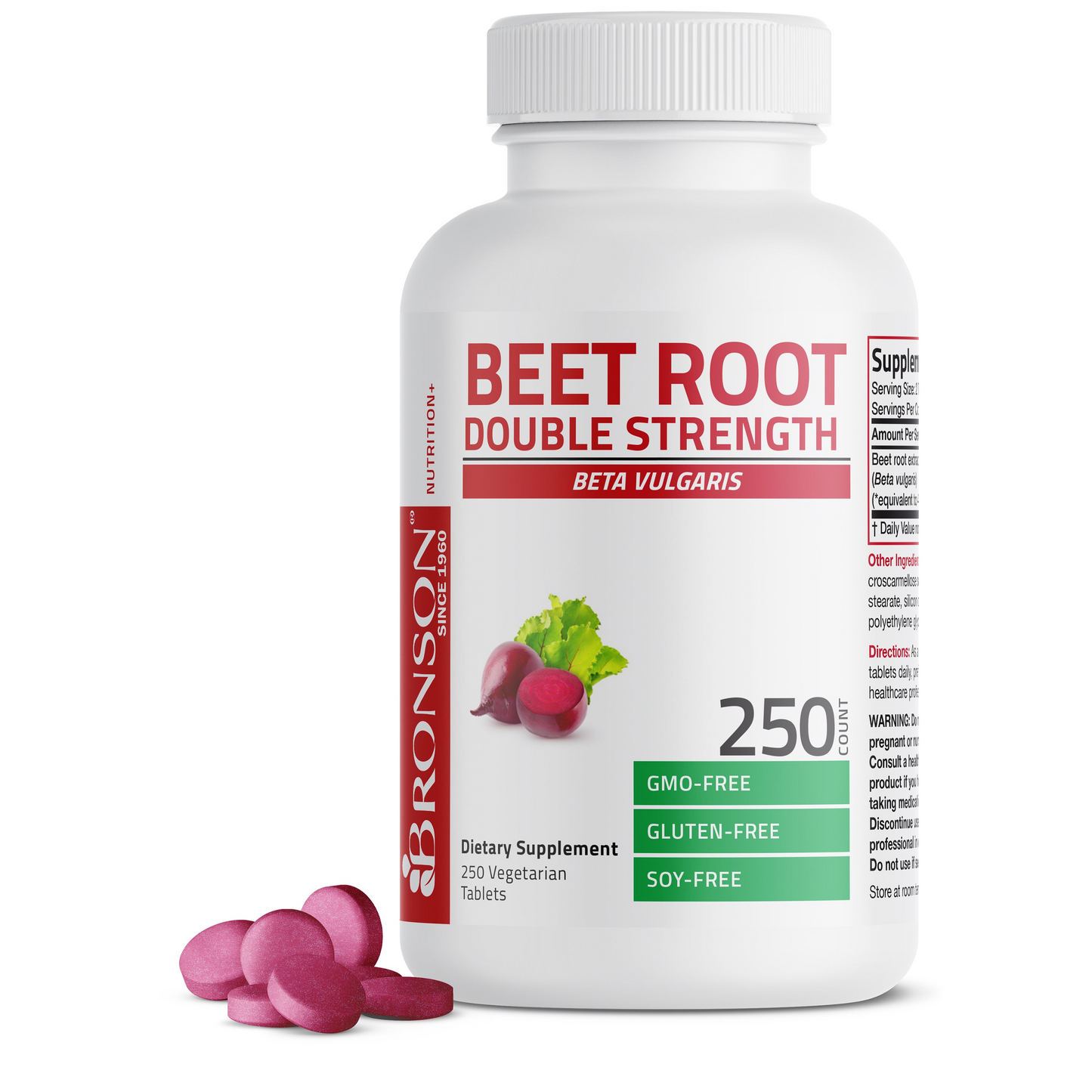 Bronson Vitamins Beet Root Double Strength 120 Tabs