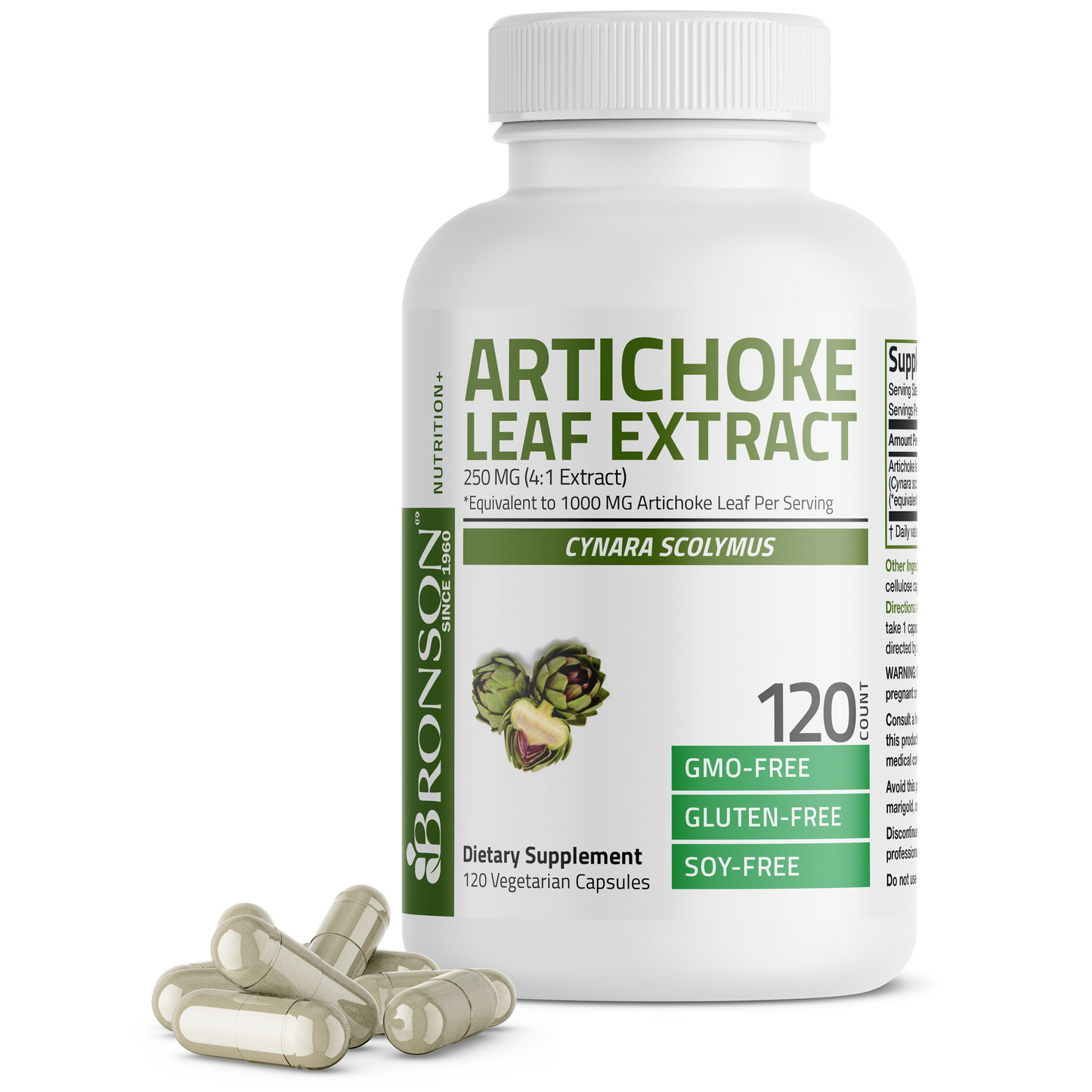 Bronson Vitamins Artichoke Leaf Extra Strength 60 Caps