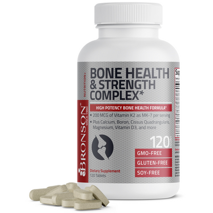 Bronson Vitamins Bone Health & Strength Complex Formula 60 Caps