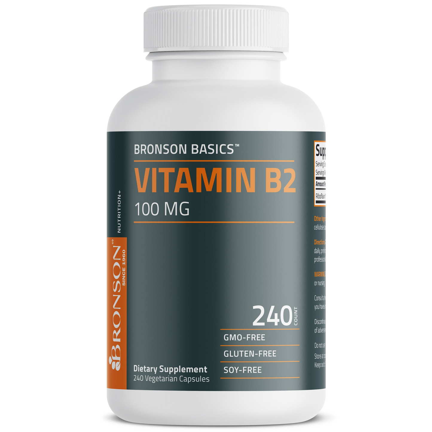 Bronson Vitamins Vitamin B2 100mg 120 Caps