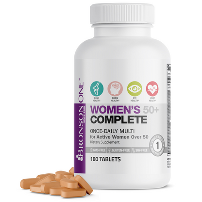 Bronson Vitamins Bronson One™ Women’s 50+ Complete Once-Daily Multivitamin 30 Tabs