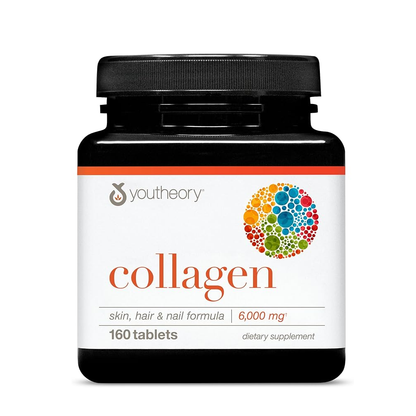 Youtheory Collagen – Skin, Hair & Nail Formula 6000mg with Vitamin C, 290 Tablets