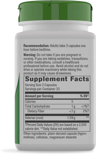 Nature's Way Valerian Root | Sleep Support | 100 Vegan Capsules.