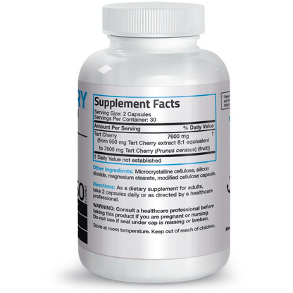 Bronson Vitamins Tart Cherry Extract Maximum Strength - 7,600 Mg 60 Caps
