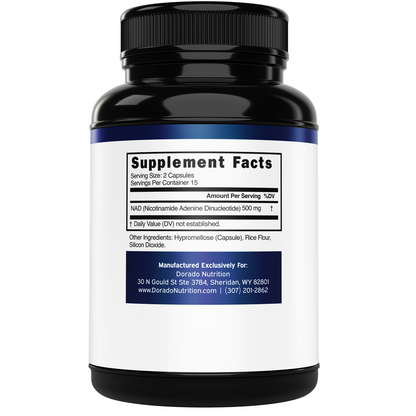 Dorado Nutrition Nad Supplement 30 Capsules