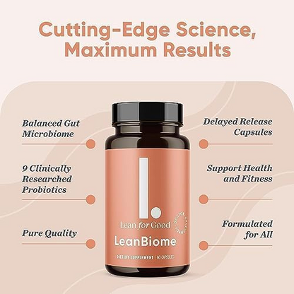 LeanBiome by Lean for Good Dietary Supplement - 60 Capsules
