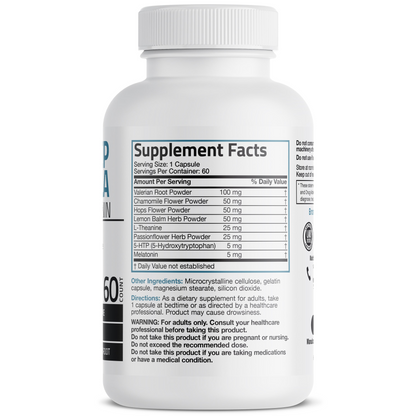 Bronson Vitamins Pm Sleep Formula with Melatonin - 60 Capsules