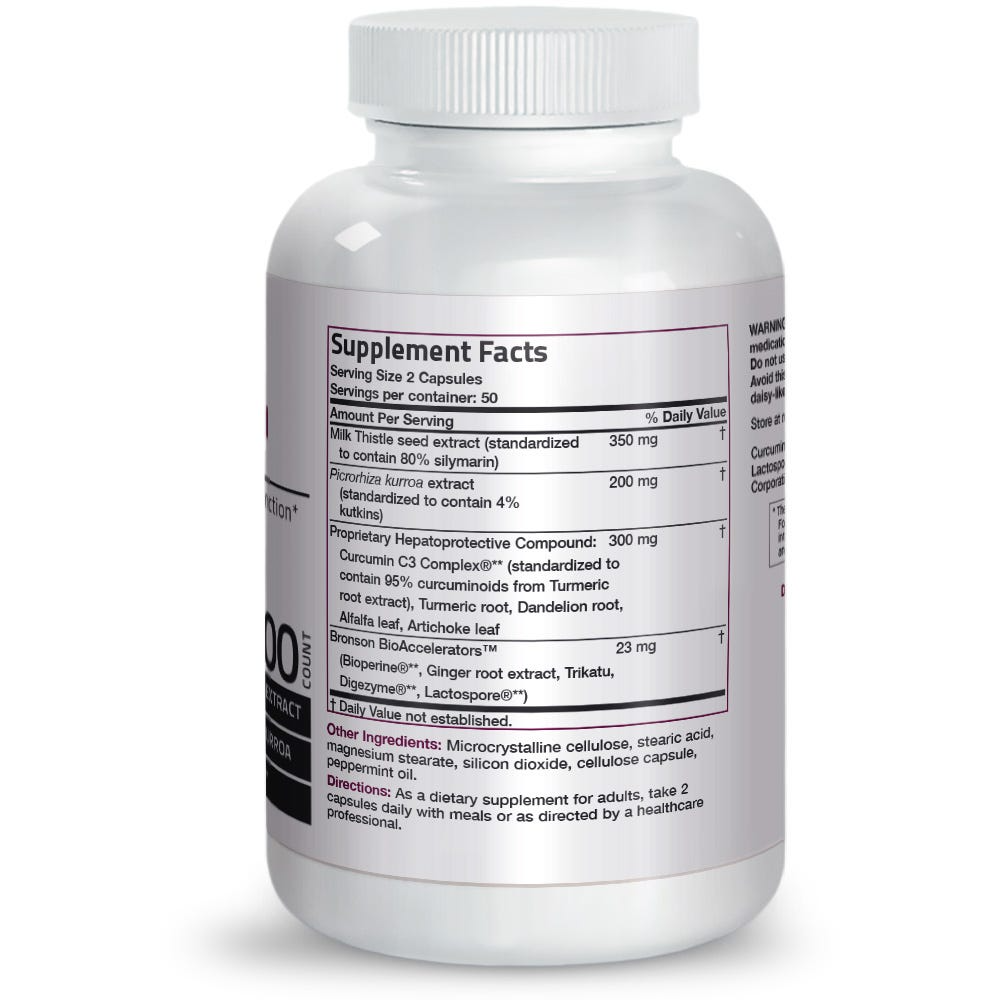 Bronson Vitamins Liver Detox™ Formula 100 Caps