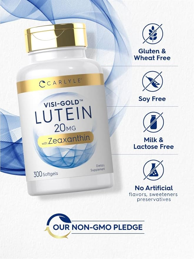 Carlyle Nutritionals Lutein 20mg & Zeaxanthin | 300 Softgels