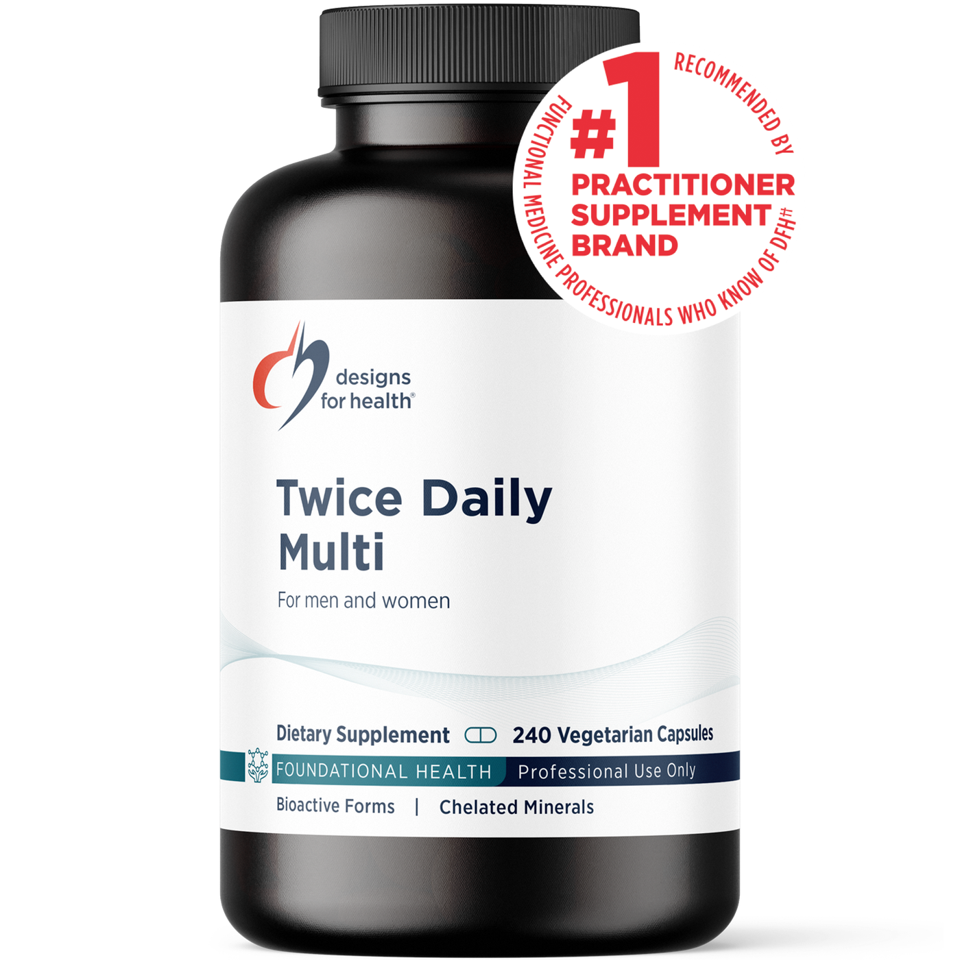 Designs for Health Twice Daily Multi 60 Caps