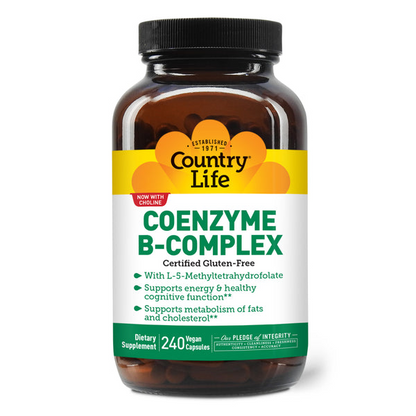 Country Life Vitamins Coenzyme B-Complex 60 Caps