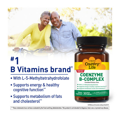 Country Life Vitamins Coenzyme B-Complex 60 Caps