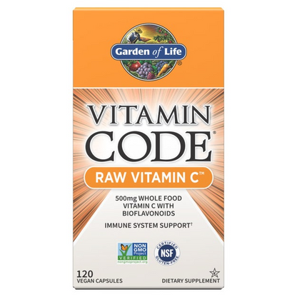 Garden of Life Vitamin Code Raw Vitamin C 60 Capsules