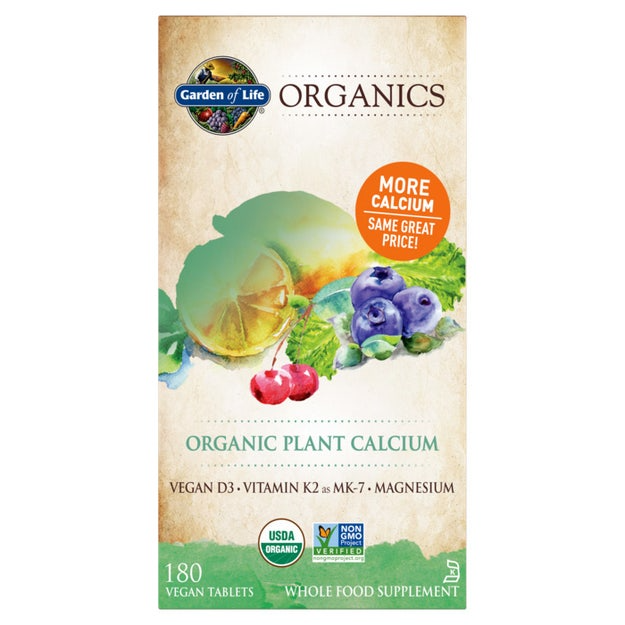 Garden of Life Organics Plant Calcium 90 Tablets