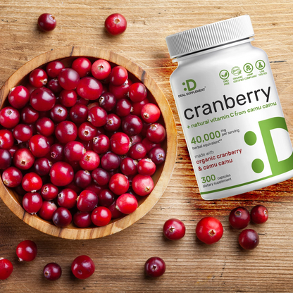Deal Supplement Cranberry Pills 40,000mg Per Serving with Camu Camu, 300 Capsule