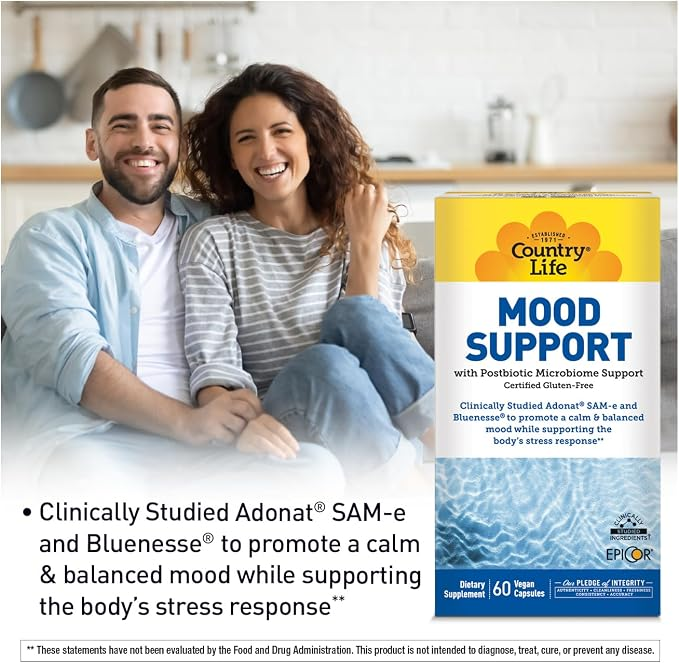 Country Life Vitamins Mood Support 60 caps