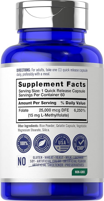 Opti-Folate L-Methylfolate 15mg | 60 Capsules