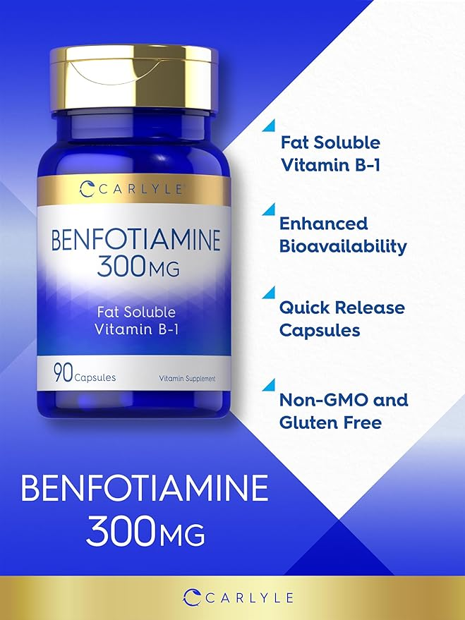 Carlyle Nutritionals Benfotiamine 300mg | 90 Capsules