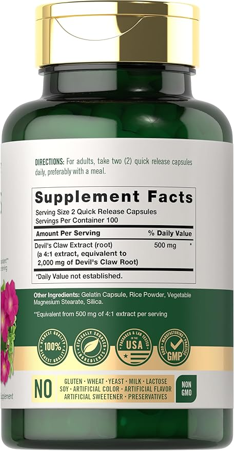 Carlyle Nutritionals Devil's Claw 2000mg 200 Capsules
