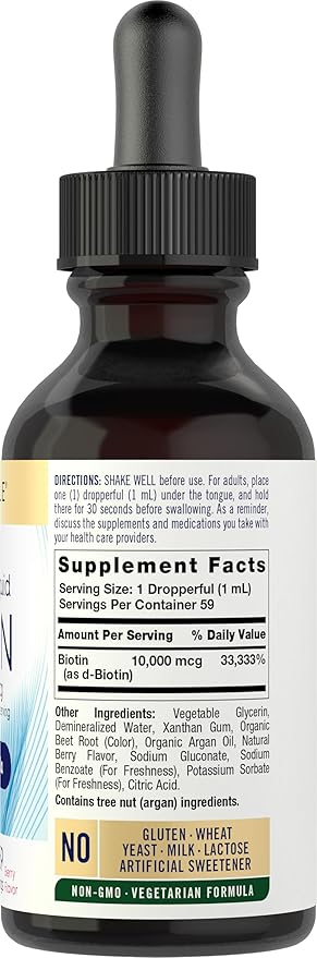 Carlyle Nutritionals Biotin 10000mcg | 2oz Liquid