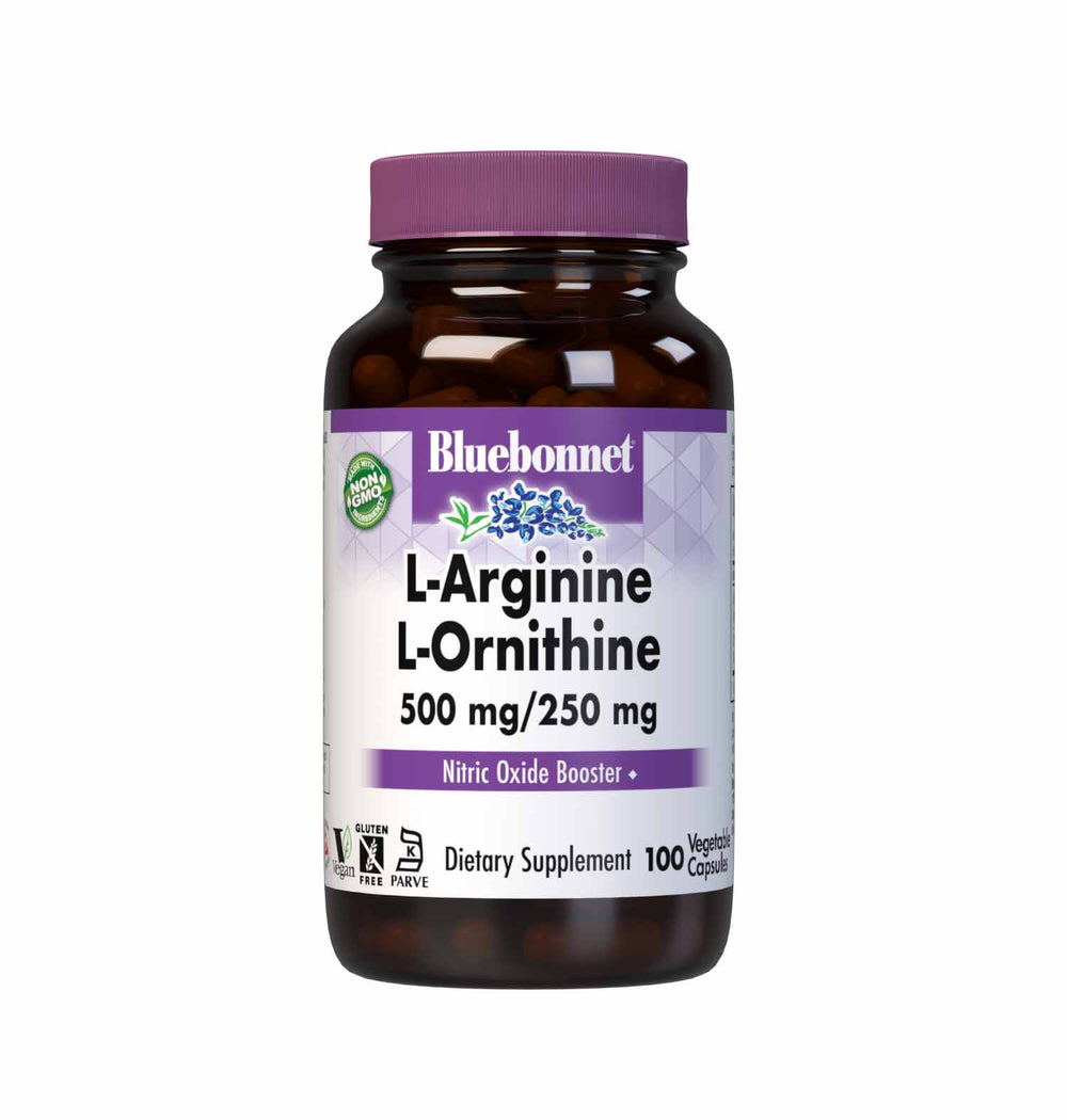 Bluebonnet Nutrition L-Arginine L-Ornithine 500 Mg/250 Mg 50 Caps