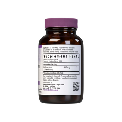 Bluebonnet Nutrition L-Glutamine 500 Mg 100 Caps