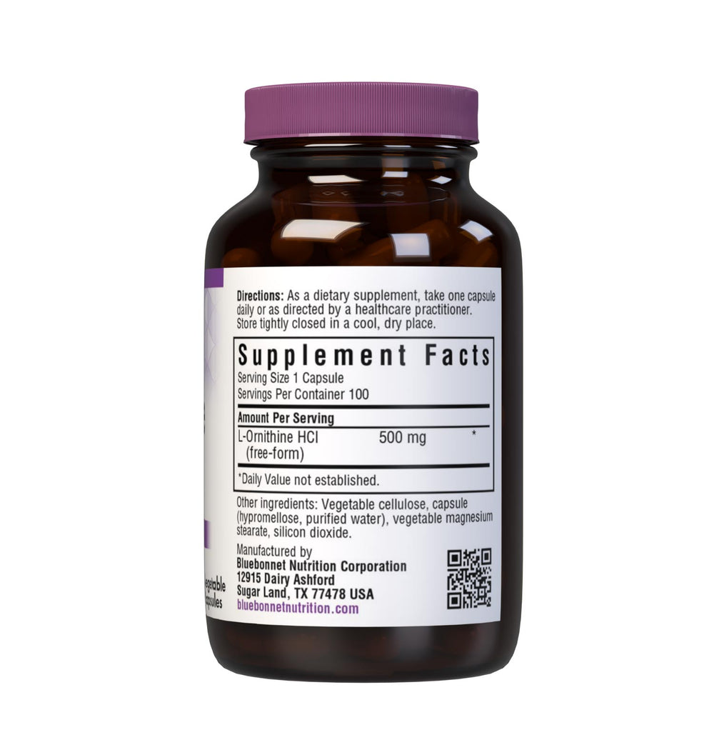 Bluebonnet Nutrition L-Ornithine 500 Mg 100 Caps