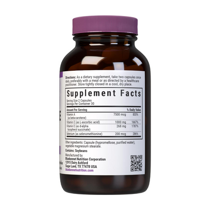 Bluebonnet Nutrition Beta Carotene, C, E and Selenium 60 Caps