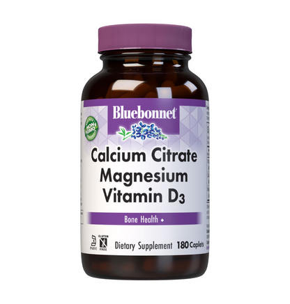 Bluebonnet Nutrition Calcium Citrate Magnesium & Vitamin D3 90 Caplets