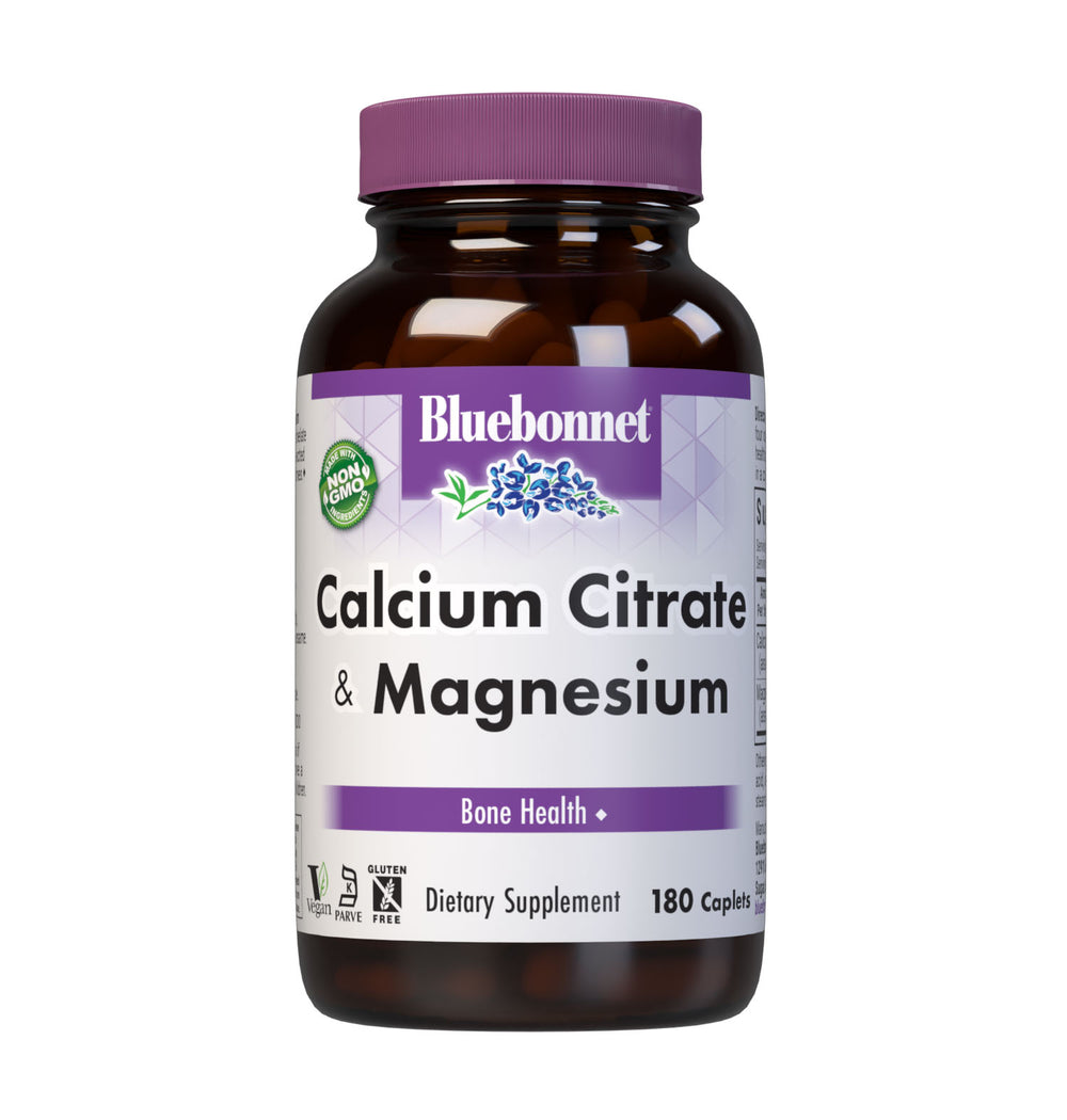 Bluebonnet Nutrition Calcium Citrate & Magnesium 90 Caplets