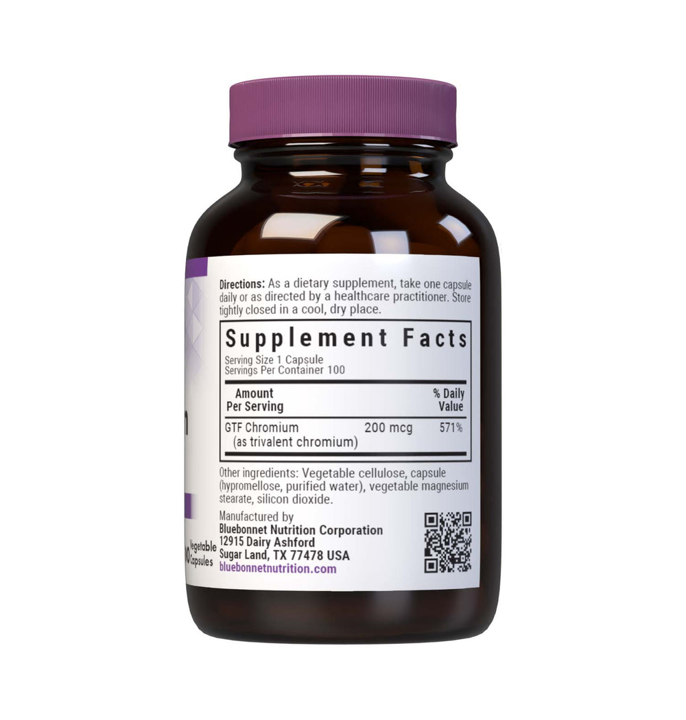 Bluebonnet Nutrition Gtf Chromium 200 Mcg 100 Caps