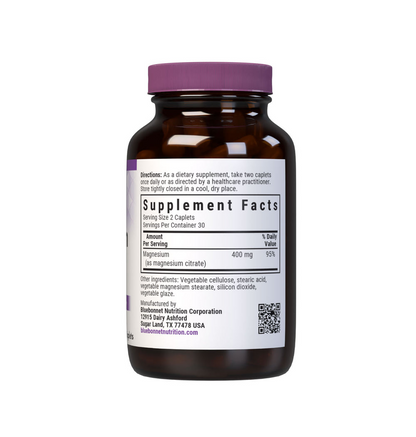 Bluebonnet Nutrition Magnesium Citrate 60 Caplets