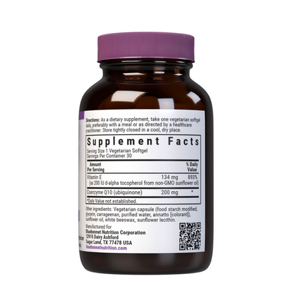 Bluebonnet Nutrition Coq10 200 Mg 30 Softgels