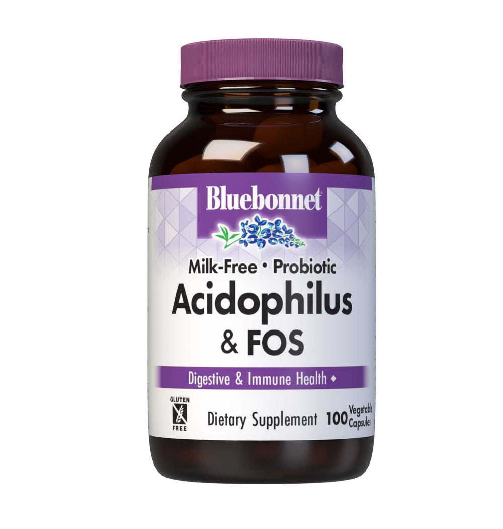 Bluebonnet Nutrition Milk-Free Probiotic Acidophilus & Fos 50 Caps