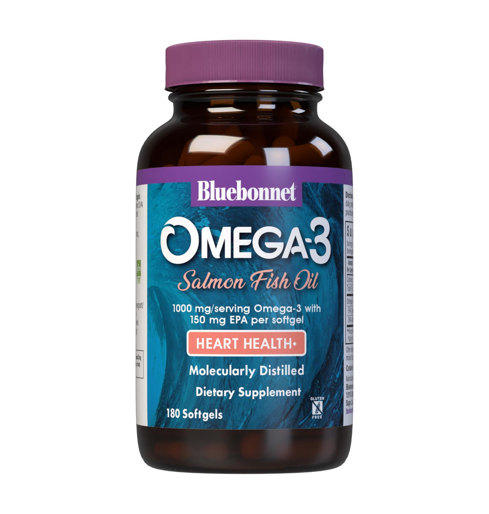 Bluebonnet Nutrition Omega-3 Salmon Oil 90 Softgels