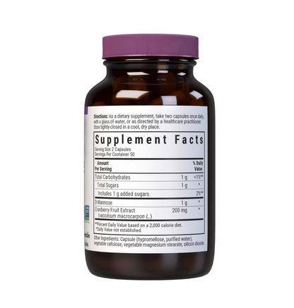 Bluebonnet Nutrition D-Mannose & Cranberry 100 Caps