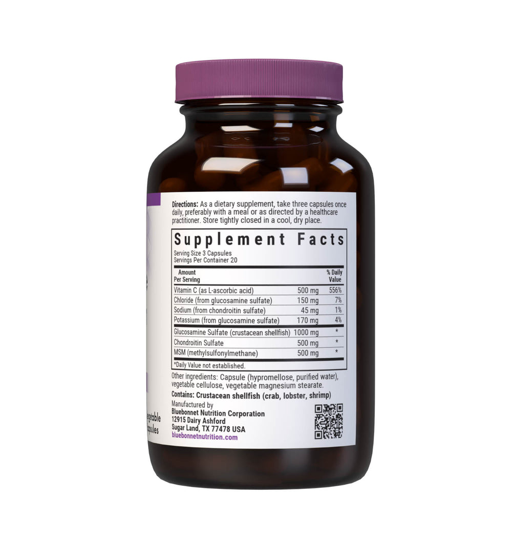 Bluebonnet Nutrition Glucosamine Chondroitin & Msm 60 Caps