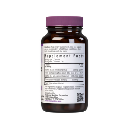 Bluebonnet Nutrition Homocysteine Formula 120 Caps