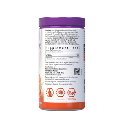Bluebonnet Nutrition Simply Calm® Powder Orange Flavor 454g