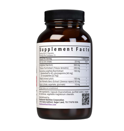 Bluebonnet Nutrition Intimate Essentials for Him Testosterone & Libido Boost 30 Caps