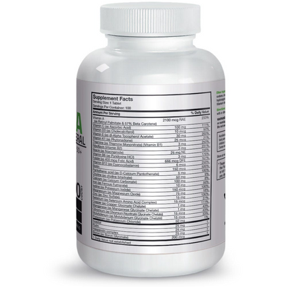 Bronson Vitamins Mature Formula Once Daily Multivitamin & Mineral for Adults Over 50 100 Tabs