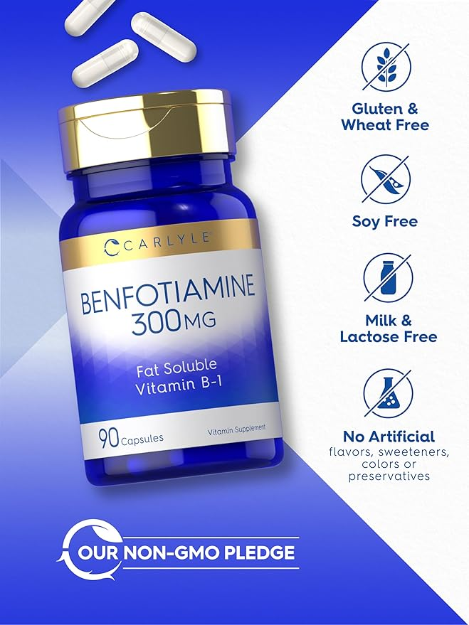 Carlyle Nutritionals Benfotiamine 300mg | 90 Capsules