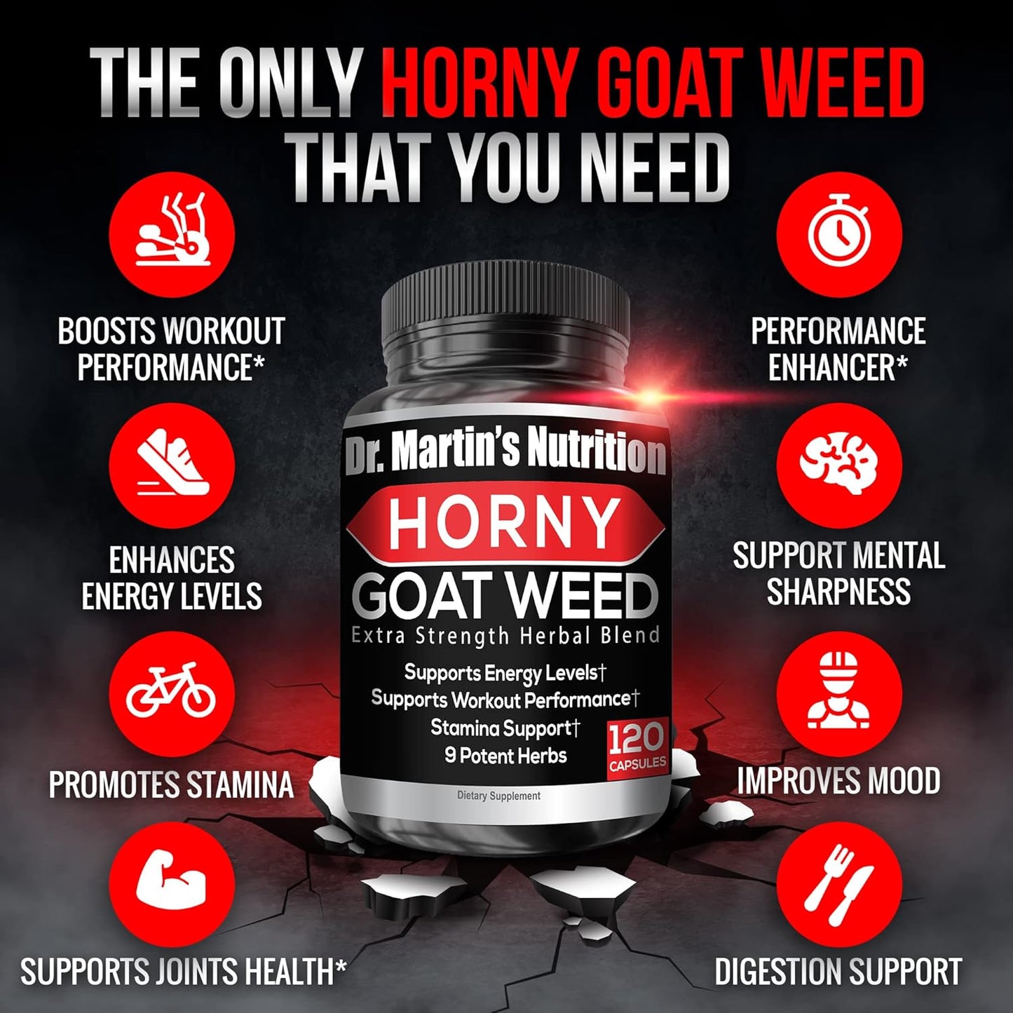 Super Strength 1590mg Horny Goat Weed