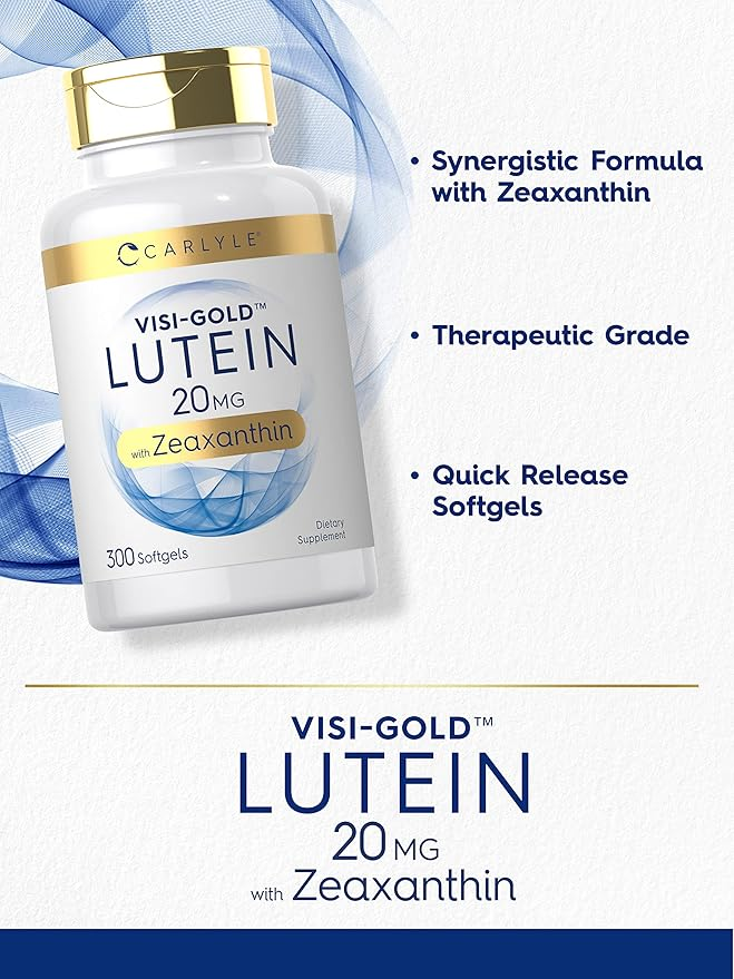 Carlyle Nutritionals Lutein 20mg & Zeaxanthin | 300 Softgels