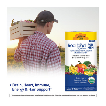 Country Life Vitamins Realfood Organics® Multivitamin for Men 60 Tabs