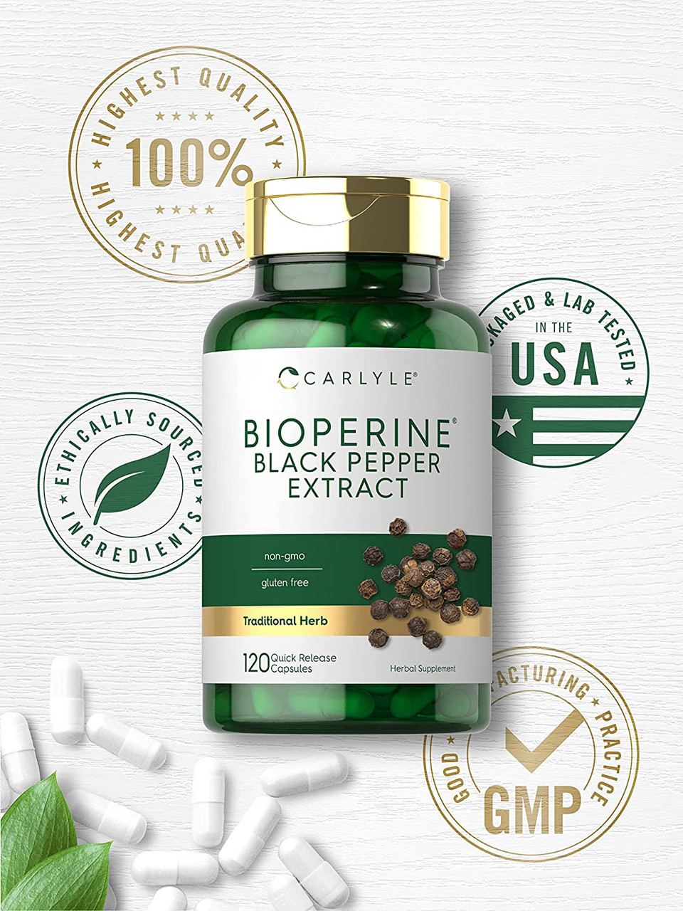 Carlyle Nutritionals Bioperine 10mg | 120 Capsules