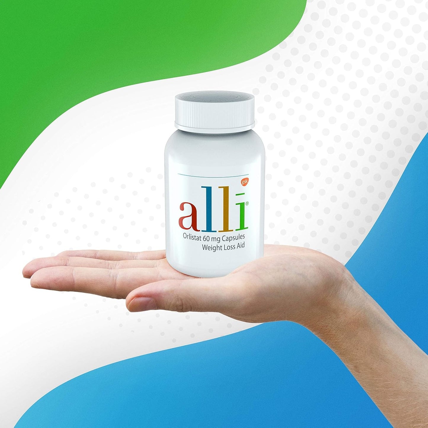 Alli Orlistat 60mg Starter Pack – Non-Prescription Weight Loss Aid, 60 Capsules