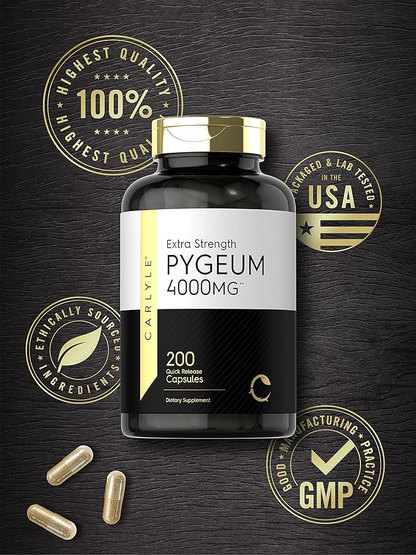 Carlyle Nutritionals Pygeum Africanum Bark 4000mg | 200 Capsules