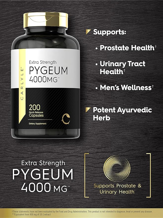 Carlyle Nutritionals Pygeum Africanum Bark 4000mg | 200 Capsules